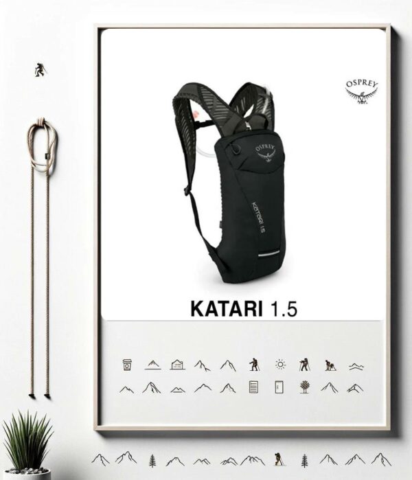 Osprey Katari 1.5 - Mochila de hidratación para Bicicleta para Hombre